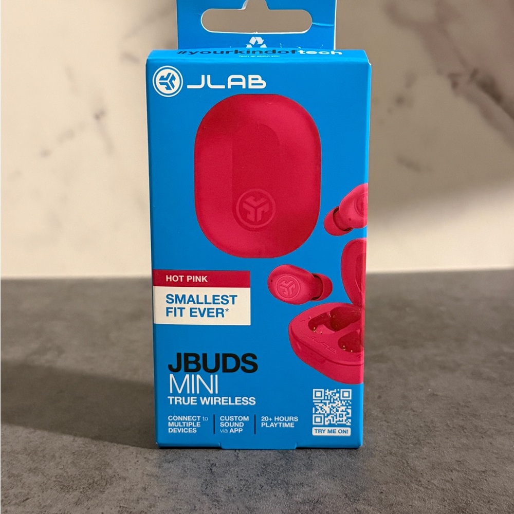JLab JBuds Mini True Wireless Earbuds | Hot Pink | New in Box